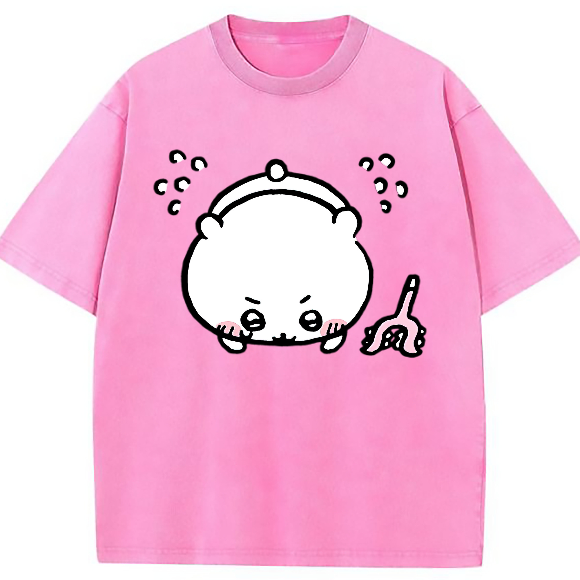 （画像用） ちいかわ ちいかわ Chii-kawa chiikawa 綿100% ヴィンテージ風 半袖Tシャツ（フロントプリント）